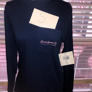Navy Lauren James long sleeve shirt